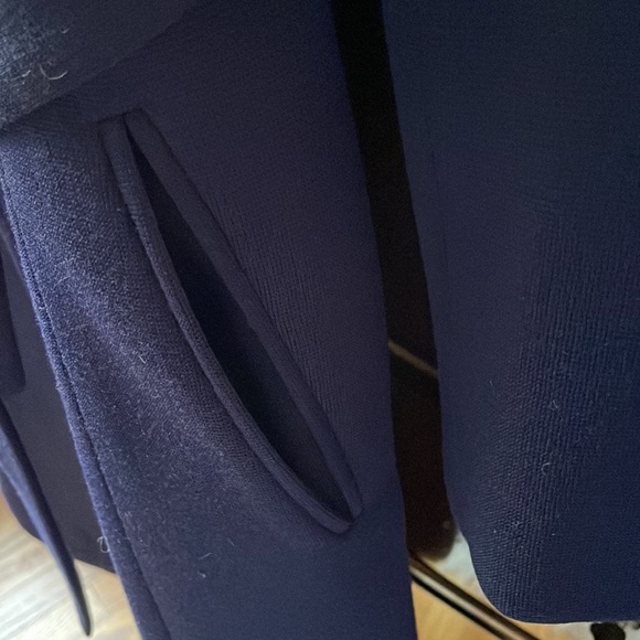 Rare vintage L C Mae’s Globetrotter shower repellent coat in navy blue. Small - Picture 5 of 11
